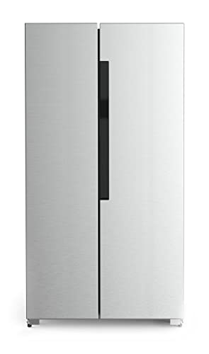 AMSTA - AMSBS430X - Réfrigérateur américain - 410 litres - No frost - 41 dB - Classe F - Side by side - Display inside - Inox