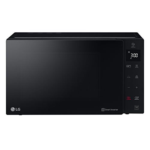 LG MH6535GDS Four à micro-ondes Smart Inverter avec gril à quartz, 25 L, 1000 W, programmes automatiques, niveaux de puissance réglables, cuisson à vapeur, noir