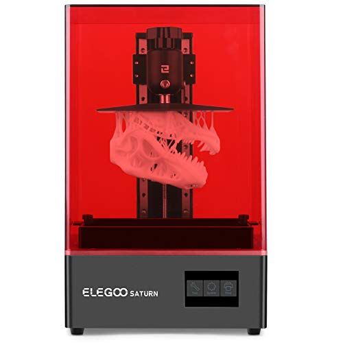 ELEGOO Saturn MSLA Imprimante 3D UV Photopolymérisation en Résine 3D Printer avec l’Écran LCD 4K Monochrome, UV LED Matrice, Impression LAN et Hors Ligne, Taille d'impression 192 x 120 x 200 mm