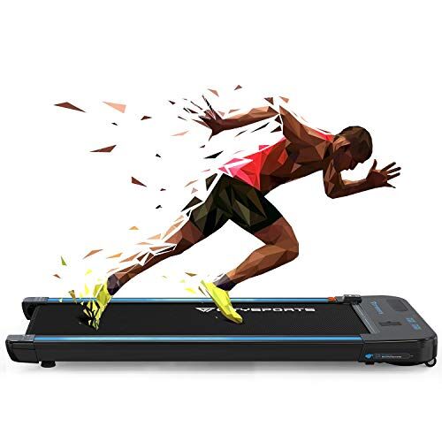 CITYSPORTS Tapis de Course Electrique Moteur 440W, Bluetooth Haut-parleurs Intégré, Vitesse Réglable, Écran LCD & Compteur de Calories, Ultra Fin et Silencieux, Destiné pour Maison/Bureau