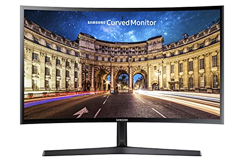 SAMSUNG C24F396FHR, Ecran PC Incurvé - Dalle VA 24'', Résolution FHD (1920 x 1080), 60Hz, 4 ms, AMD FreeSync, Noir